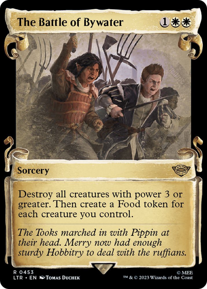 The Battle of Bywater (Showcase Scrolls) (LTR-453) - The Lord of the Rings: Tales of Middle-earth: (Showcase) Foil