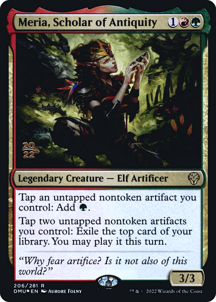 Meria, Scholar of Antiquity (PRE-206S) - Dominaria United Promos Foil