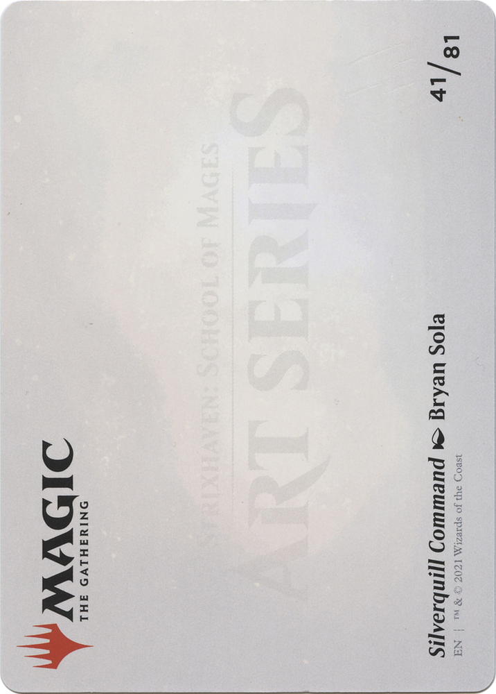 Silverquill Command // Silverquill Command (ASTX-041) - Strixhaven Art Series (Borderless)