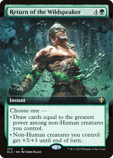 Return of the Wildspeaker (Extended Art) (ELD-373) - Throne of Eldraine: (Extended Art)