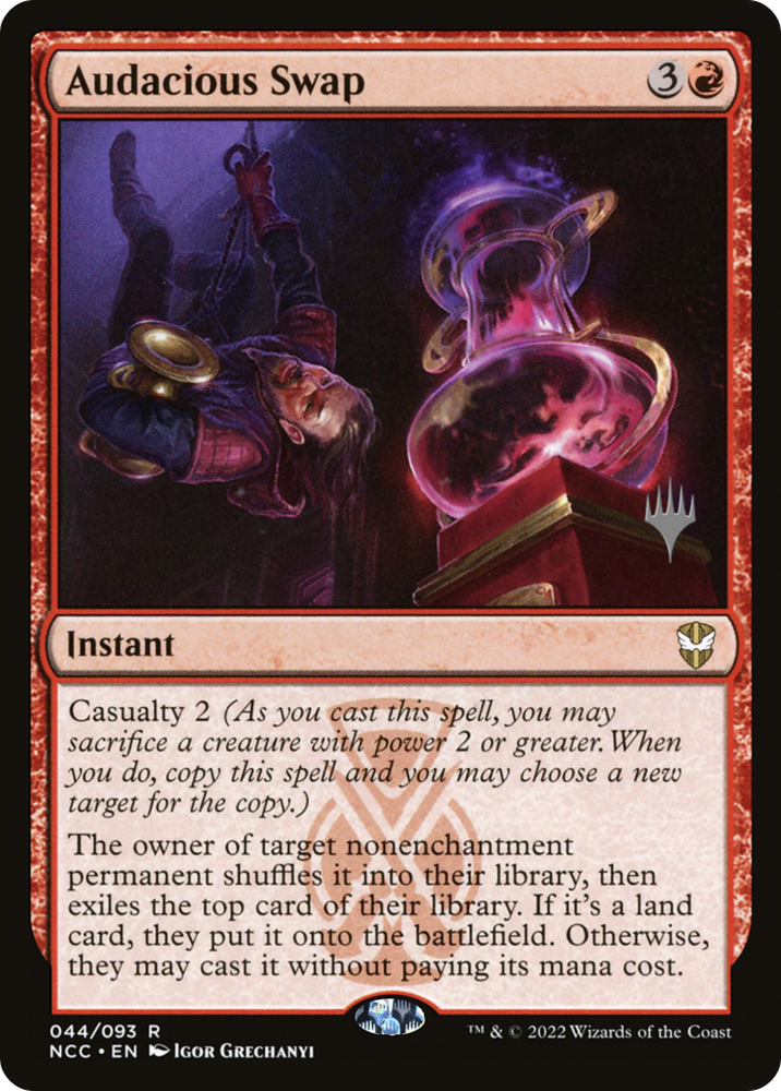 Audacious Swap (PPSNC-44P) - New Capenna Commander Promos Foil