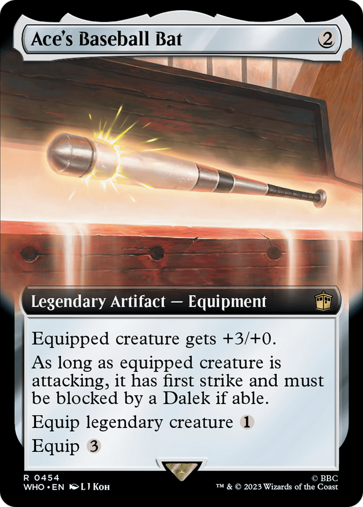 Ace's Baseball Bat (Extended Art) (WHO-454) - Doctor Who: (Extended Art)