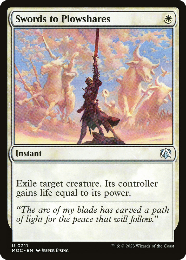Swords to Plowshares (MOC-211) - March of the Machine Commander
