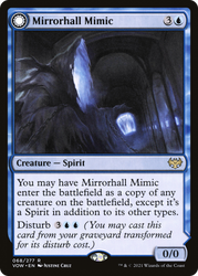 Mirrorhall Mimic (VOW-068) - Innistrad: Crimson Vow: (Double Faced Transform) Foil