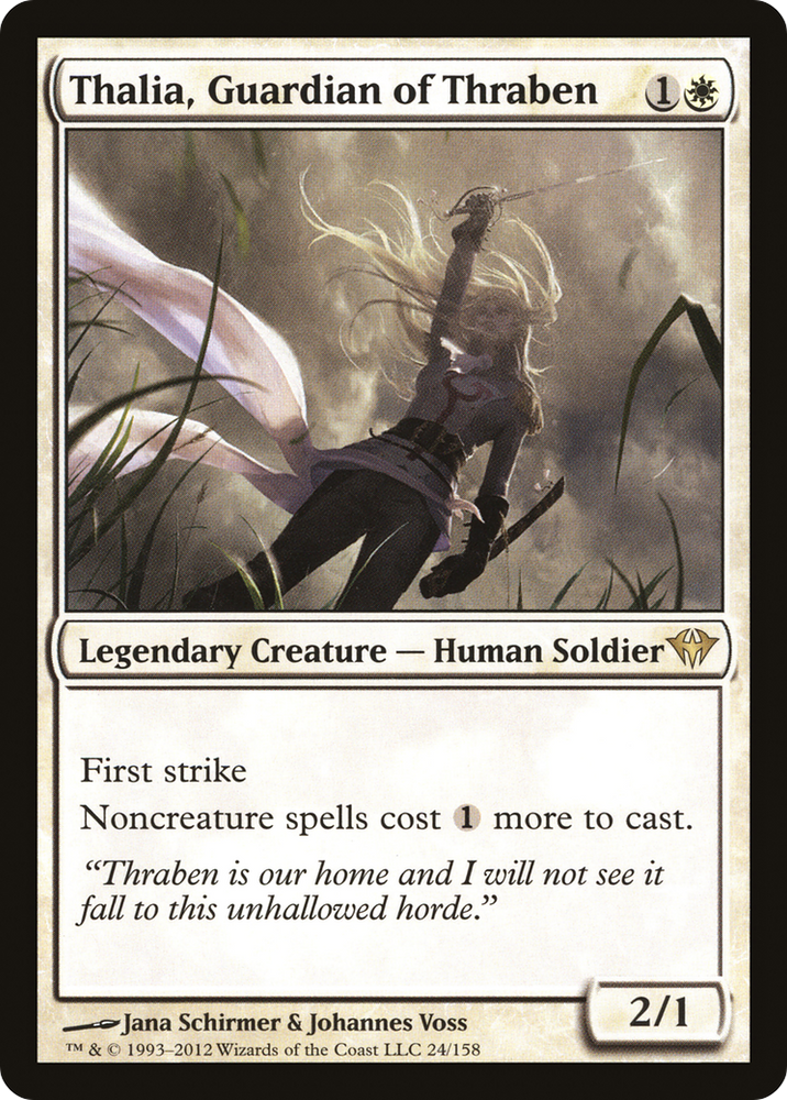 Thalia, Guardian of Thraben (DKA-024) - Dark Ascension Foil