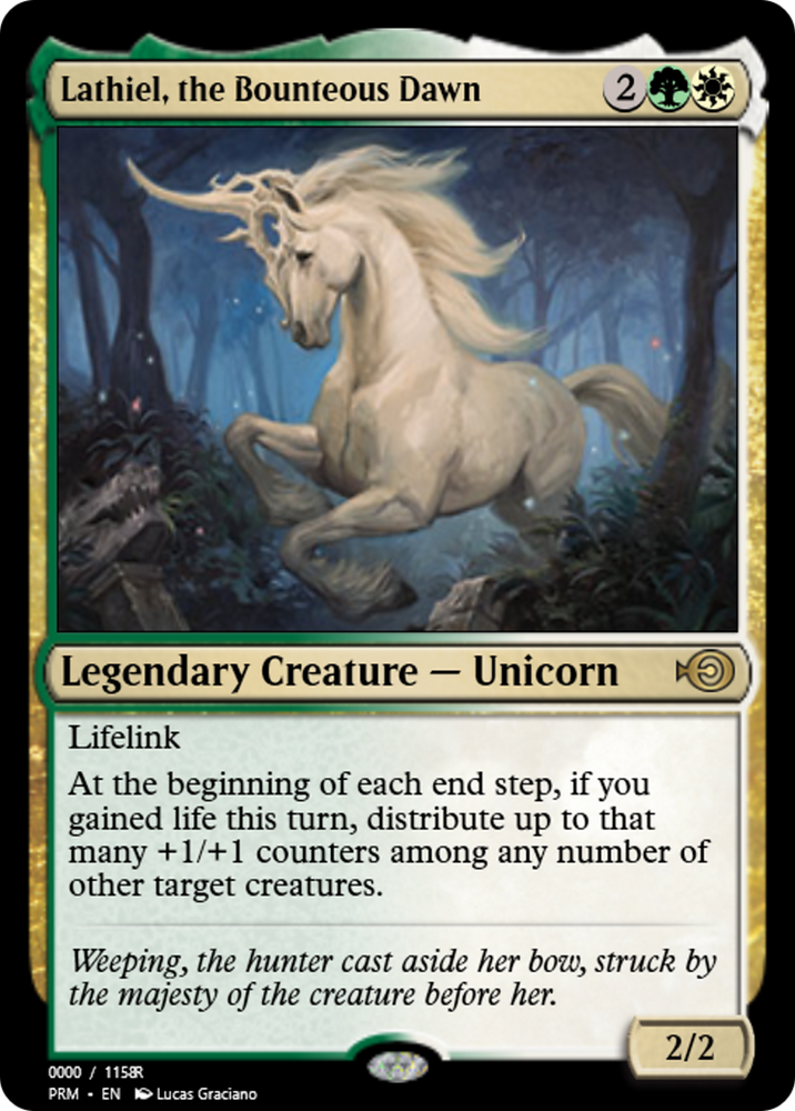 Lathiel, the Bounteous Dawn (PRM-86292) - Magic Online Promos
