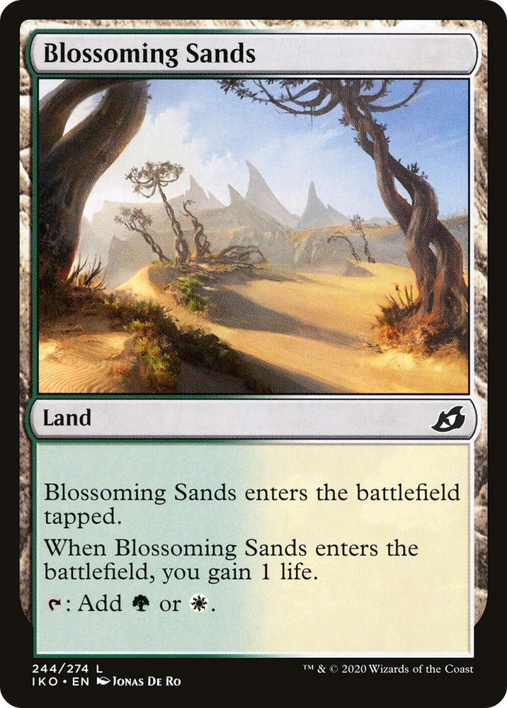 Blossoming Sands (IKO-244) - Ikoria: Lair of Behemoths Foil