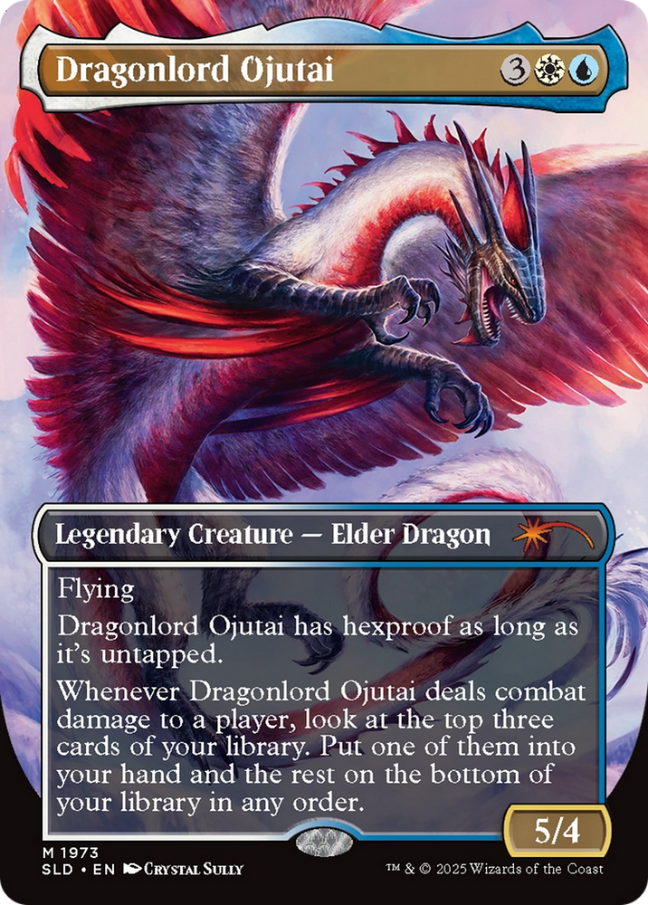 Dragonlord Ojutai // Dragonlord Ojutai (SLD-1973) - Secret Lair Drop (Borderless) Foil