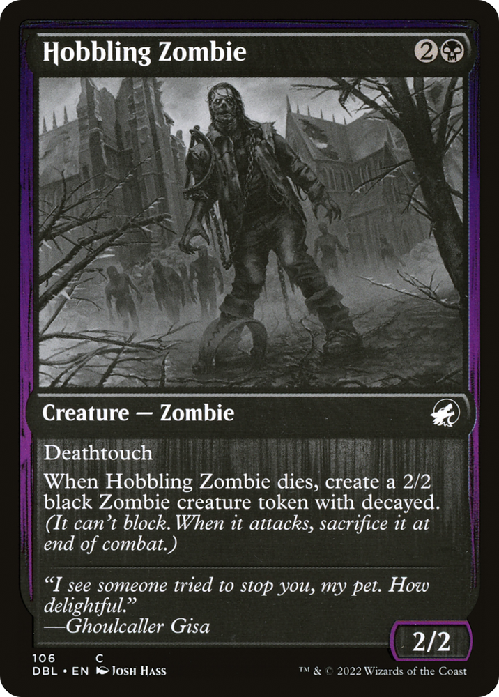 Hobbling Zombie (DBL-106) - Innistrad: Double Feature Foil