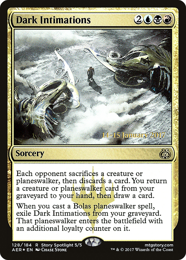 Dark Intimations (PRE-128) - Aether Revolt Promos Foil