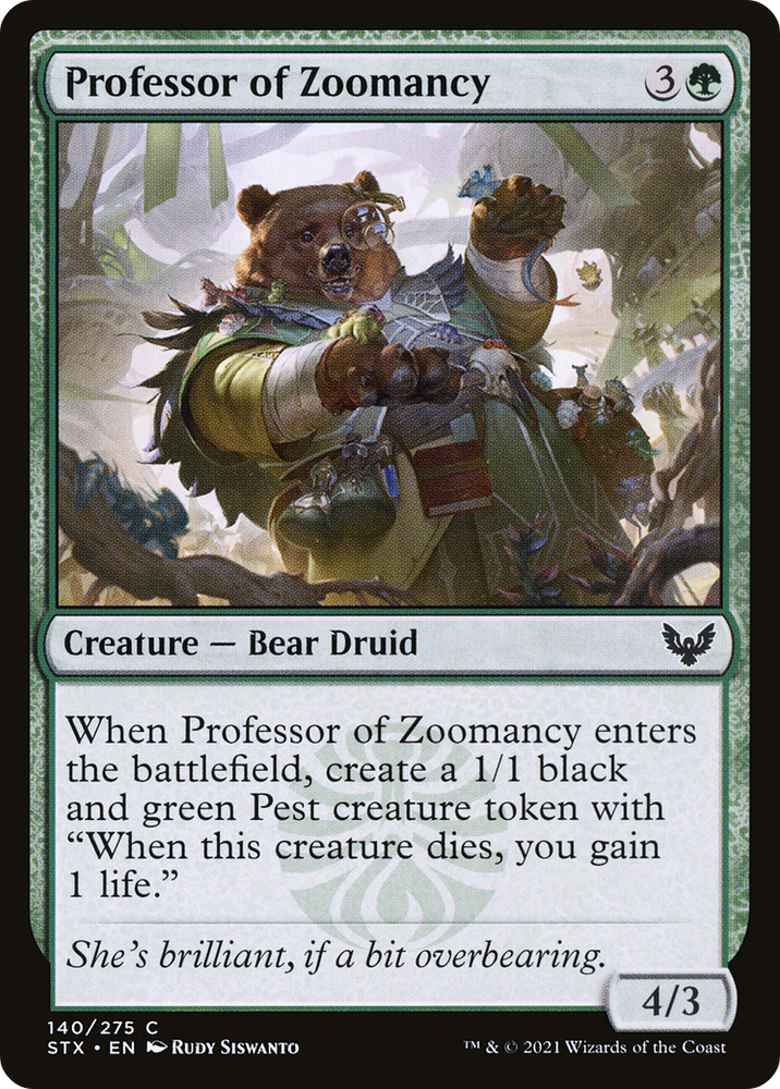Professor of Zoomancy (STX-140) - Strixhaven: School of Mages