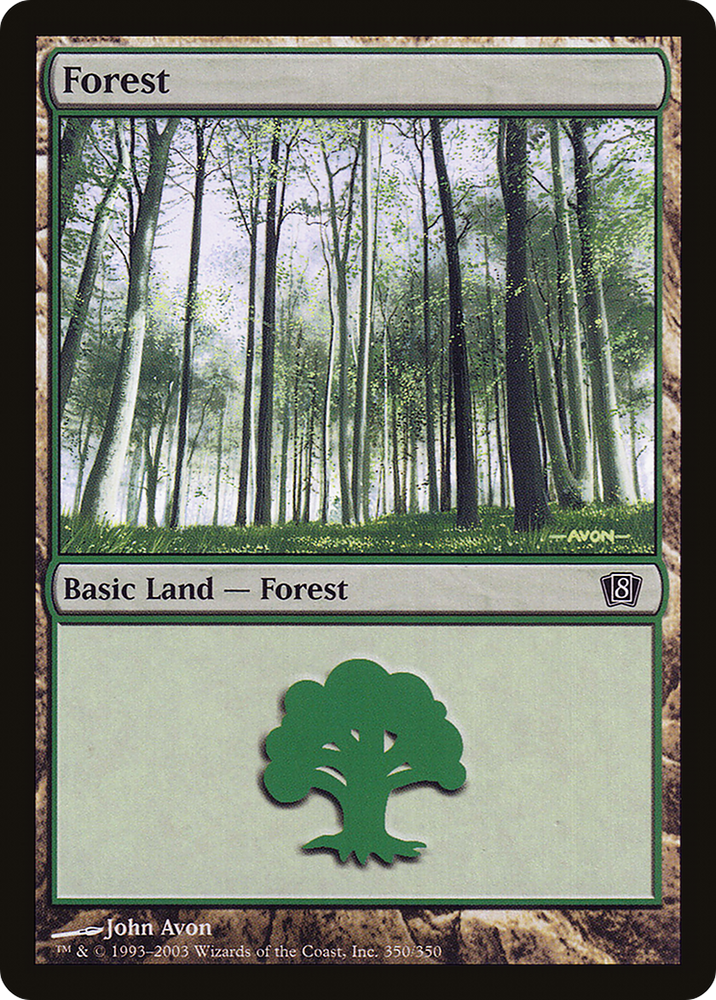 Forest (350) (8ED-350★) - Eighth Edition Foil