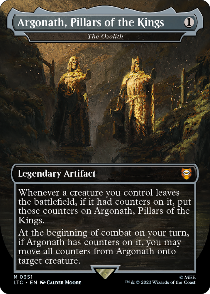 Argonath, Pillars of the Kings - The Ozolith (LTC-351) - Tales of Middle-earth Commander / Argonath, Pillars of the Kings (Borderless) Foil