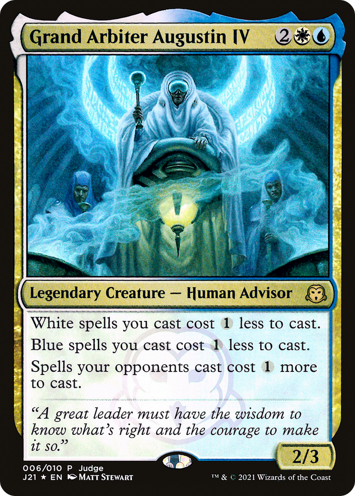 Grand Arbiter Augustin IV (JDG-006) - Judge Gift Cards 2021 Foil