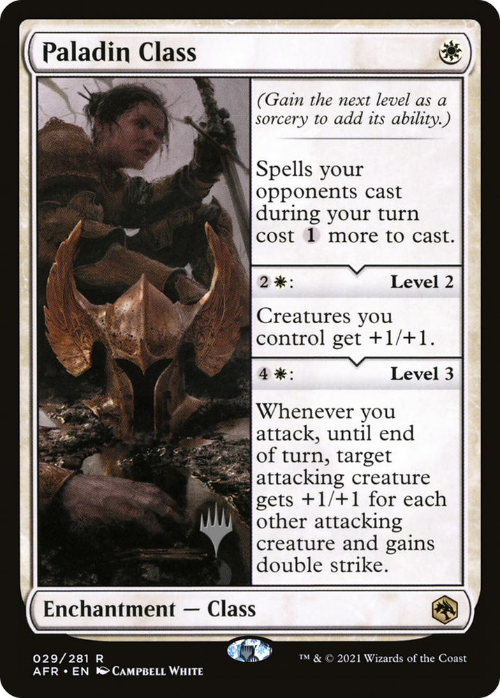 Paladin Class (PPAFR-029) - Adventures in the Forgotten Realms Promos
