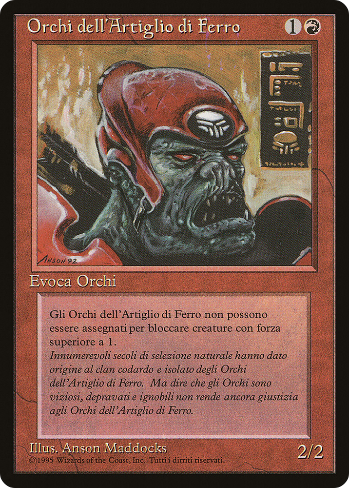 Ironclaw Orcs (Italian) - "Orchi dell'Artiglio di Ferro" (REN-082) - Rinascimento