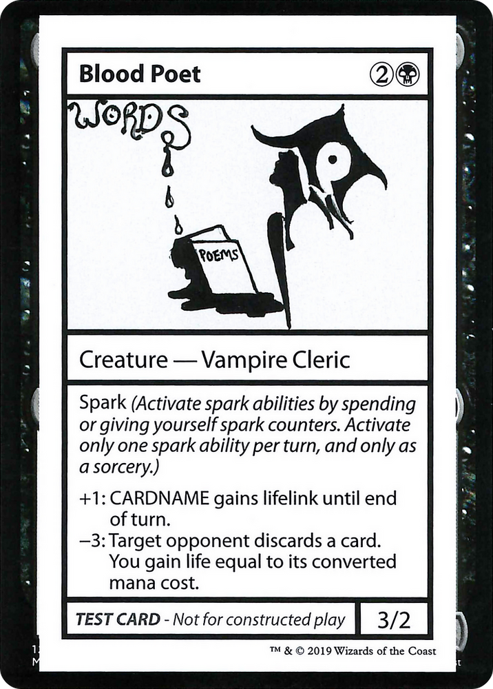 Blood Poet (No PW Symbol) (CMB1-034) - Mystery Booster Playtest Cards 2021