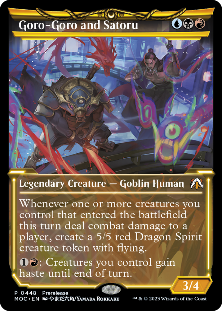 Goro-Goro and Satoru (Showcase) (PRE-448) - March of the Machine Commander: (Showcase)