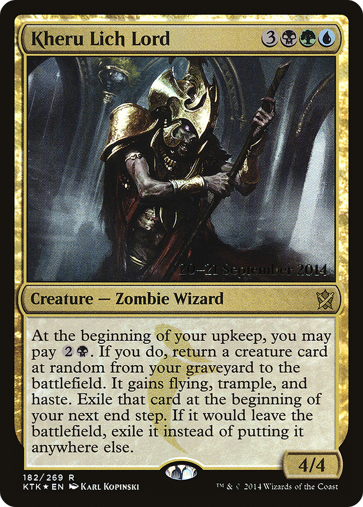 Kheru Lich Lord (PRE-182) - Khans of Tarkir Promos Foil