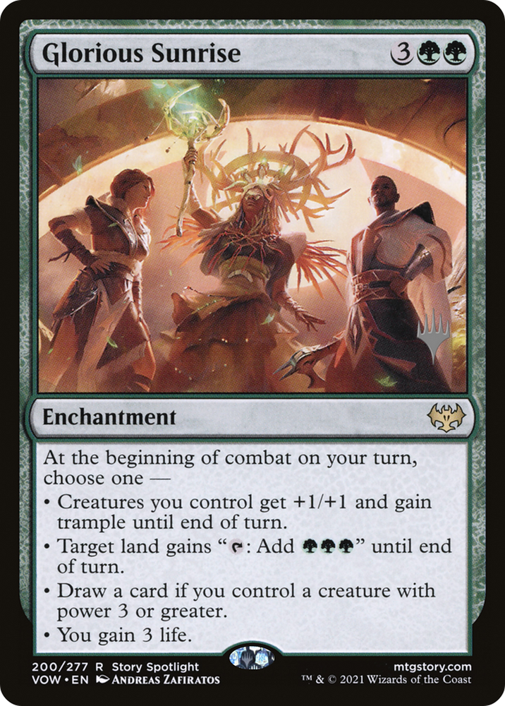 Glorious Sunrise (PPDMU-200P) - Innistrad: Crimson Vow Promos