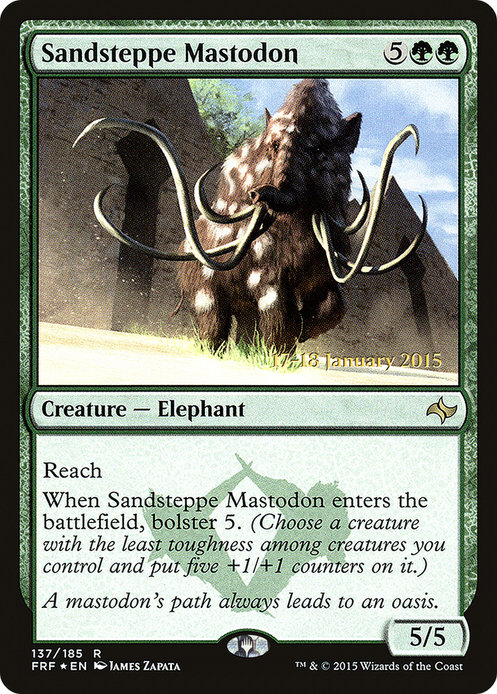 Sandsteppe Mastodon (PRE-137) - Fate Reforged Promos Foil