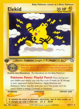 Elekid 022/111  - Unlimited Neo Genesis - Rare