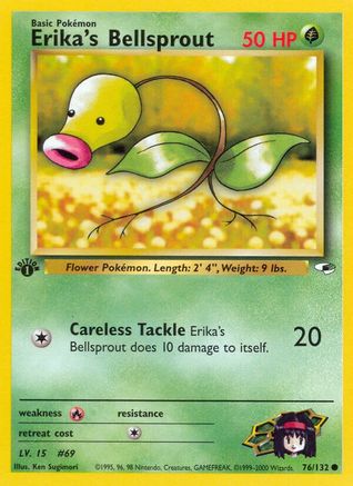 Erika's Bellsprout (76) 076/132  - Unlimited Gym Heroes - Common