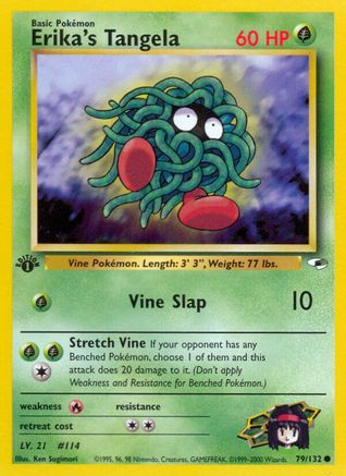 Erika's Tangela 079/132  - Unlimited Gym Heroes - Common