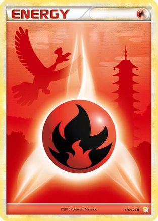 Fire Energy 116/123  HeartGold SoulSilver - Common