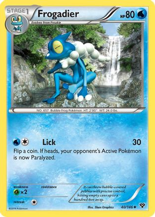 Frogadier 040  XY Base Set - Uncommon