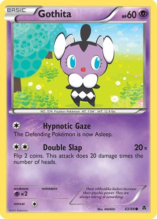 Gothita (43) 043  - Reverse Holofoil Emerging Powers - Common