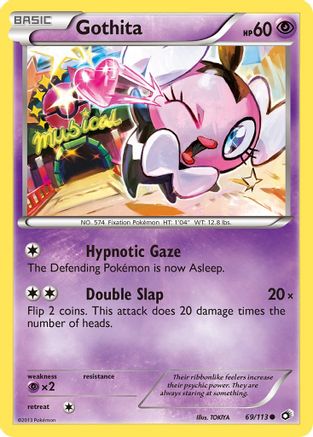 Gothita (69) 069  - Reverse Holofoil Legendary Treasures - Common