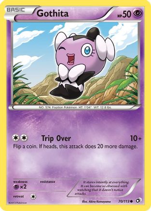 Gothita (70) 070  - Reverse Holofoil Legendary Treasures - Common