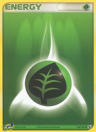 Grass Energy 104/109  - Reverse Holofoil Ruby and Sapphire - Common