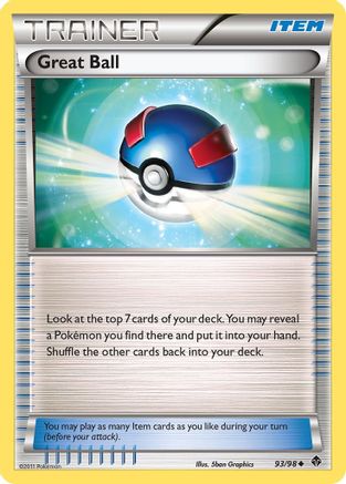 Great Ball 093/98  - Reverse Holofoil Emerging Powers - Uncommon