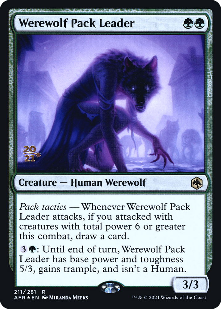 Werewolf Pack Leader (PRE-211) - Adventures in the Forgotten Realms Promos Foil