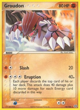 Groudon 014/106  Emerald - Rare