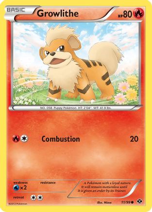 Growlithe (11) 011/99  Next Destinies - Common