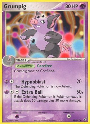 Grumpig 032  Deoxys - Uncommon