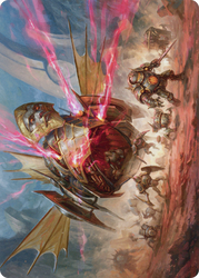 Liberator, Urza's Battlethopter // Liberator, Urza's Battlethopter (ABRO-044) - The Brothers' War Art Series (Borderless) Foil
