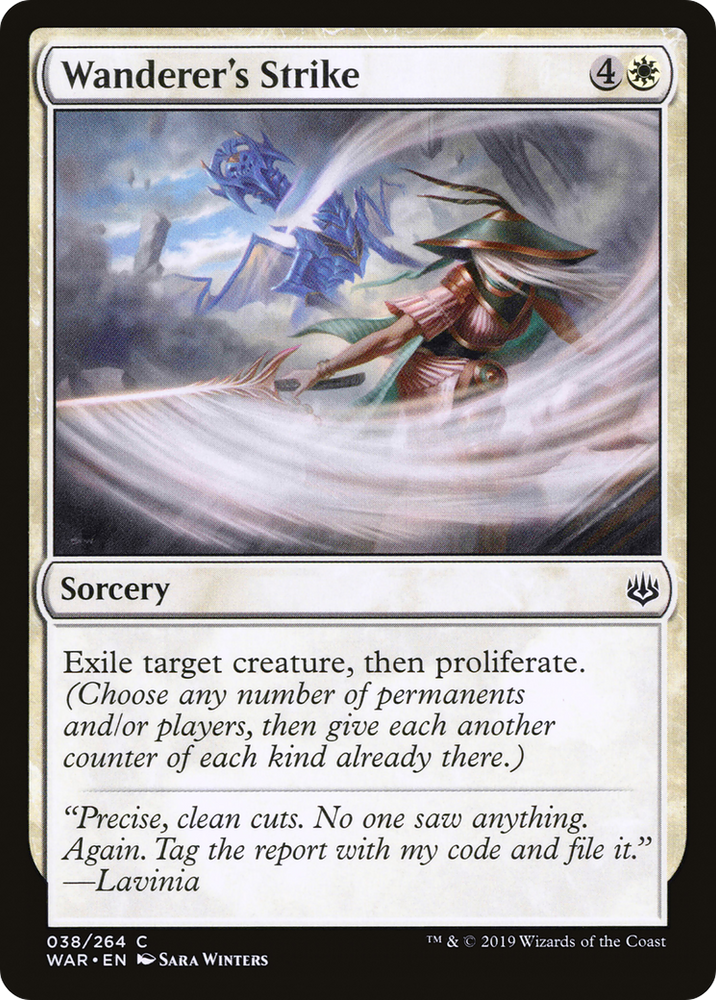 Wanderer's Strike (WAR-038) - War of the Spark Foil