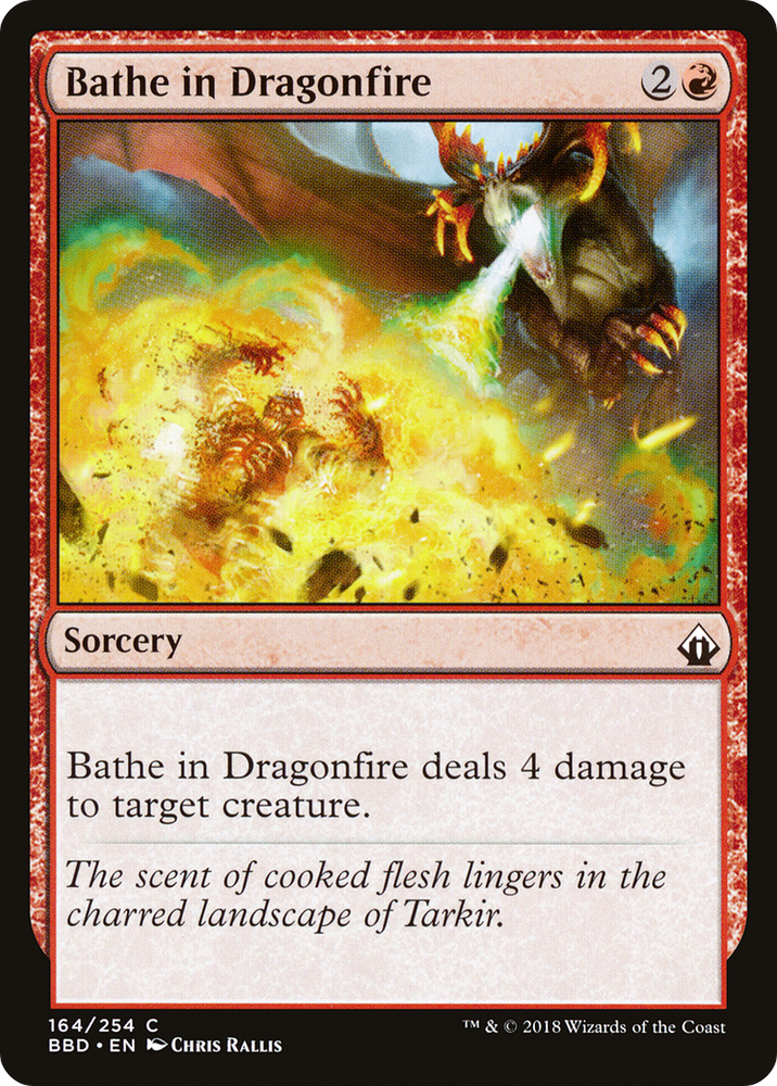 Bathe in Dragonfire (BBD-164) - Battlebond Foil