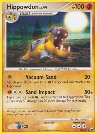 Hippowdon 021  Majestic Dawn - Rare