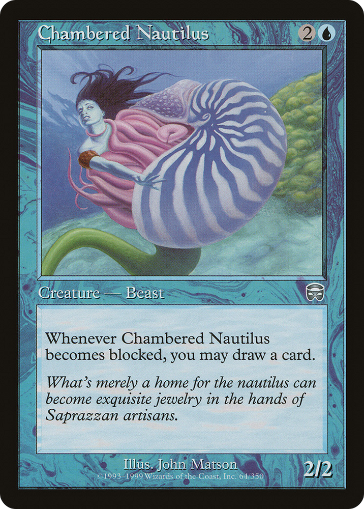 Chambered Nautilus (MMQ-064) - Mercadian Masques Foil