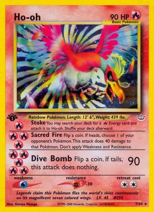 Ho 007  - 1st Edition Holofoil Neo Revelation - Holo Rare