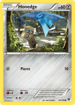 Honedge 083  - Reverse Holofoil XY Base Set - Common