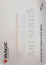 Cave of the Frost Dragon // Cave of the Frost Dragon (AAFR-046) - Adventures in the Forgotten Realms Art Series (Borderless) Foil