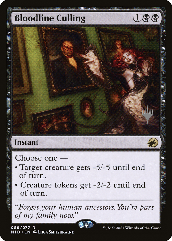 Bloodline Culling (PPMID-89P) - Innistrad: Midnight Hunt Promos