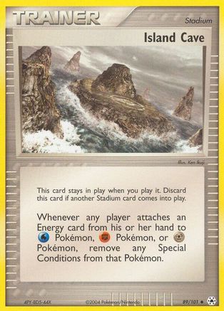 Island Cave 089  - Reverse Holofoil Hidden Legends - Uncommon