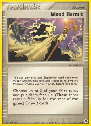 Island Hermit 076  - Reverse Holofoil Dragon Frontiers - Uncommon